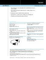 Preview for 1 page of Sony DRBT160AS - Bluetooth Stereo Headset Specifications