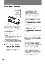 Preview for 14 page of Sony DRC-BT30 Operating Instructions Manual