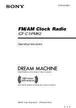 Sony Dream Machine ICF-C1iPMK2 User Manual preview
