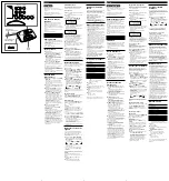 Preview for 2 page of Sony Dream Machine ICF-C233L Operating Instructions