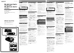 Sony Dream Machine ICF-C290 Operating Instructions preview