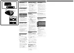 Preview for 2 page of Sony Dream Machine ICF-C290 Operating Instructions