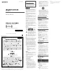 Sony DREAM MACHINE ICF-C318 Operating Instructions preview