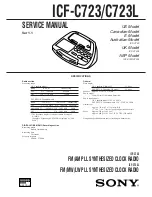 Sony Dream Machine ICF-C723L Service Manual preview