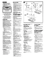 Preview for 3 page of Sony Dream Machine ICF-CD555TV Operating Instructions Manual