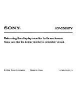 Preview for 7 page of Sony Dream Machine ICF-CD555TV Operating Instructions Manual