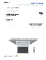 Preview for 1 page of Sony Dream Machine ICF-CD555TV Specifications