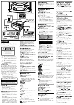 Preview for 2 page of Sony DREAM MACHINE ICF-CD814 Operating Instructions