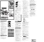 Preview for 2 page of Sony DREAM MACHINE ICF-CD830 Operating Instructions