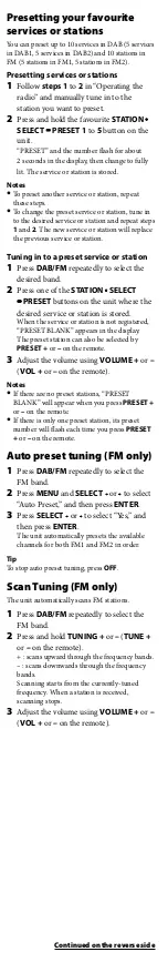 Preview for 9 page of Sony Dream Machine XDR-DS12iP User Manual