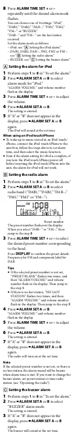 Preview for 12 page of Sony Dream Machine XDR-DS12iP User Manual