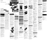 Preview for 1 page of Sony Dream Machine Reference Manual