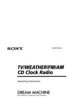 Preview for 1 page of Sony Dreram Machine ICF-CD863V Operating Instructions Manual