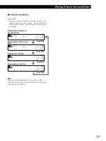 Preview for 21 page of Sony Drive Operating Instructions Manual