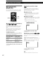 Preview for 22 page of Sony Drive Operating Instructions Manual