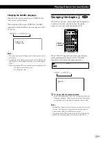 Preview for 27 page of Sony Drive Operating Instructions Manual