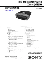 Sony DRN-XM01C Service Manual предпросмотр