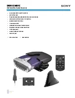 Sony DRN-XM01C Specifications предпросмотр