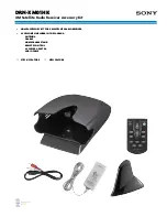 Sony DRN-XM01HK - Xm Home Accessory Brochure preview