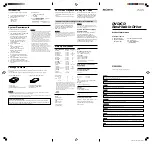 Preview for 1 page of Sony DRU-530A Product Information