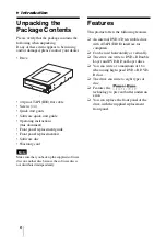 Preview for 6 page of Sony DRU-800A Operating Instructions Manual