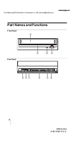 Предварительный просмотр 8 страницы Sony DRU-810A Operating Instructions Manual