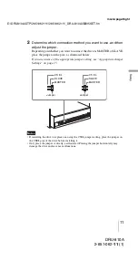 Предварительный просмотр 11 страницы Sony DRU-810A Operating Instructions Manual