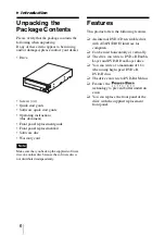 Preview for 6 page of Sony DRU-820A Operating Instructions Manual