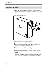 Preview for 14 page of Sony DRV-1000 User Manual