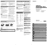 Preview for 1 page of Sony DRX-530UL Product Information