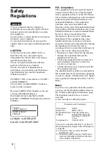 Предварительный просмотр 2 страницы Sony DRX-710UL Operating Instructions Manual