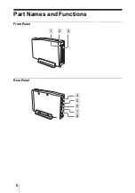 Предварительный просмотр 8 страницы Sony DRX-710UL Operating Instructions Manual