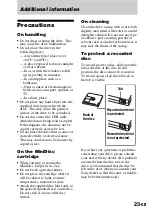 Preview for 23 page of Sony DS-HMD1 Operating Instructions Manual