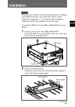 Предварительный просмотр 21 страницы Sony DSBK-210 Installation Instructions Manual