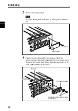 Предварительный просмотр 22 страницы Sony DSBK-210 Installation Instructions Manual