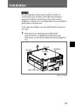 Предварительный просмотр 45 страницы Sony DSBK-210 Installation Instructions Manual