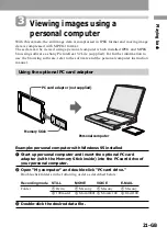 Предварительный просмотр 21 страницы Sony DSC-F55 Operating Instructions Manual