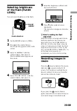 Предварительный просмотр 25 страницы Sony DSC-F55 Operating Instructions Manual