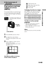 Предварительный просмотр 33 страницы Sony DSC-F55 Operating Instructions Manual