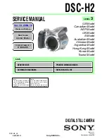 Sony DSC-H2 User’s Guide Service Manual preview