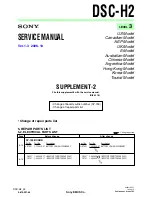 Preview for 28 page of Sony DSC-H2 User’s Guide Service Manual