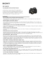 Sony DSC-H400/B Brochure & Specs preview