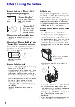 Preview for 2 page of Sony DSC-H50 Handbook