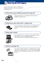 Preview for 124 page of Sony DSC-H50 Handbook