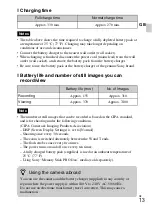 Предварительный просмотр 13 страницы Sony DSC-H55 - Cyber-shot Digital Still Camera Instruction Manual