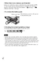 Предварительный просмотр 16 страницы Sony DSC-H55 - Cyber-shot Digital Still Camera Instruction Manual