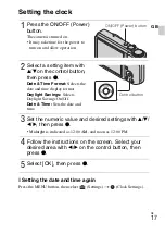 Предварительный просмотр 17 страницы Sony DSC-H55 - Cyber-shot Digital Still Camera Instruction Manual