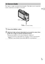 Preview for 17 page of Sony DSC-H90 Instruction Manual