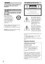 Preview for 2 page of Sony DSC M2 - Cybershot 5.1MP Digital Camera Operating Instructions Manual