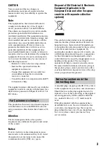 Preview for 3 page of Sony DSC M2 - Cybershot 5.1MP Digital Camera Operating Instructions Manual